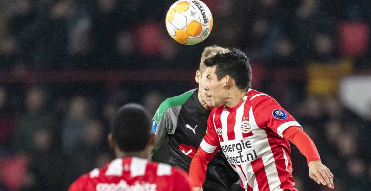 Wankelend PSV ziet Lozano uitvallen en wint ternauwernood van Groningen