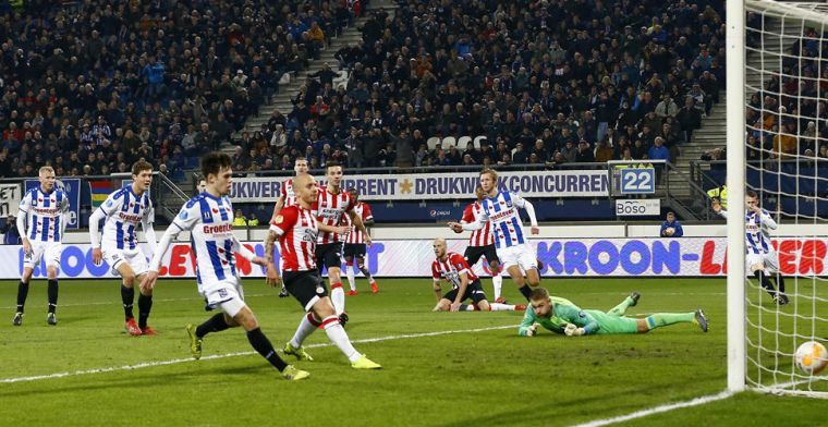 PSV wendt nederlaag in Heerenveen af in minuut 95, maar laat weer punten liggen