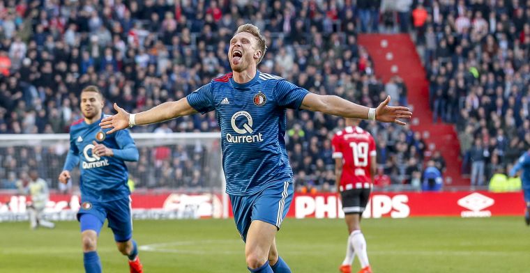 Sterk Feyenoord pakt punt en zit PSV dwars in zinderende titelstrijd