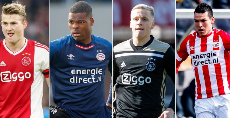 Spelersbattle: Ajax walst over koploper PSV heen en is op vijf posities beter
