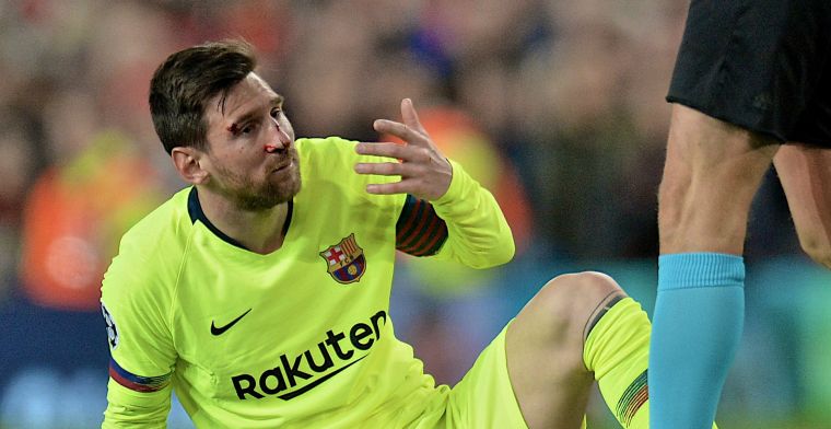 Barcelona-trainer bezorgd over bloedende Messi: Hij hield zich sterk