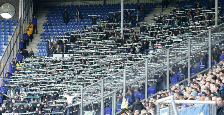 Update: FC Groningen-fan aangehouden na gooien van vuurwerk in Heerenveen-vak