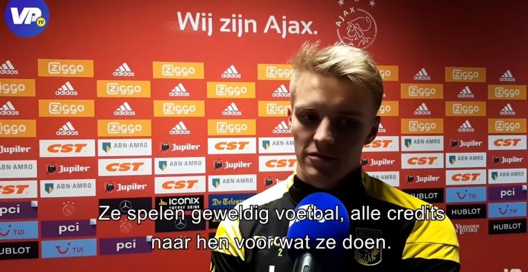 Odegaard heeft bewondering voor Ajax: De hele wereld is onder de indruk