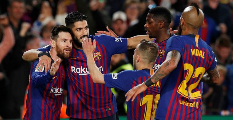 Messi bezorgt Barcelona titel nummer 26 tijdens halve werkdag in Camp Nou