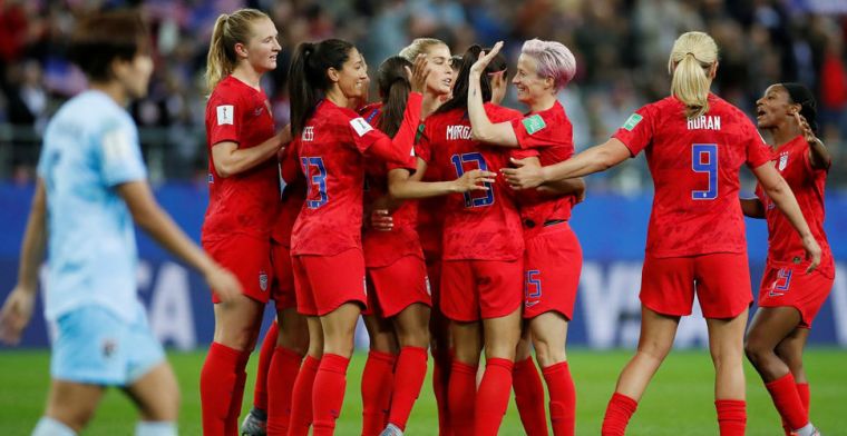 Vijf goals van Morgan tegen Thailand: VS breken WK-record met 13-0 (!) zege