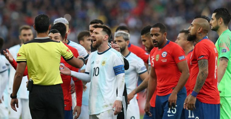 Argentinië rekent na dubbel finaletrauma af met Chili, ondanks rood voor Messi