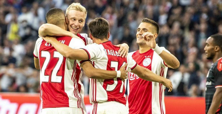 Van de Beek hoort smeekbede Ajax-fans: 'Tadic wilde dat ik ging meezingen'