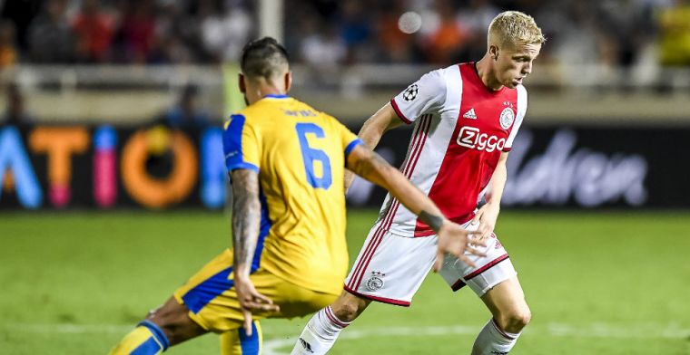 Grote domper voor Ajax: Van de Beek mist cruciale wedstrijd tegen APOEL