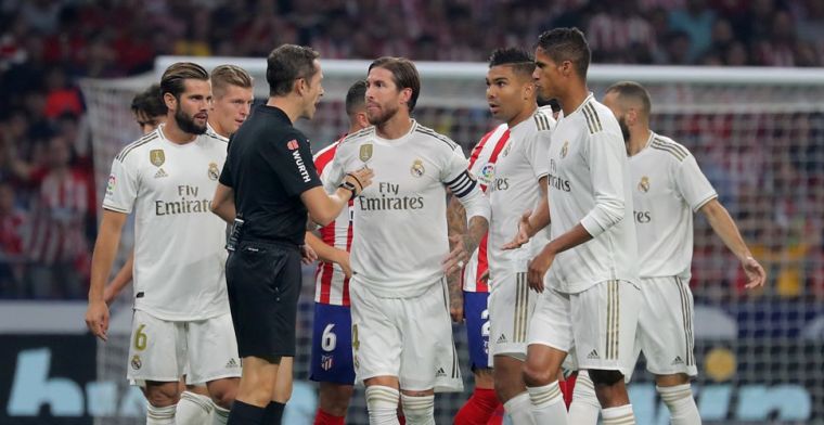 Ophef over Sergio Ramos: Real-captain scheldt arbiter uit, Simeone furieus