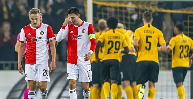 Feyenoord komt dramatische start niet te boven en zakt naar laatste plaats