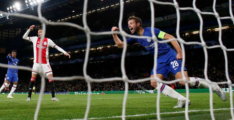 Ophef over 'buitenspelgoal' Chelsea tegen Ajax: 'Bizar genoeg geen lijn'