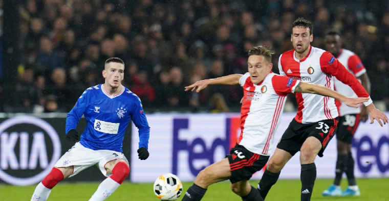Feyenoord geeft het weg tegen Rangers en heeft wonder nodig in Europa League