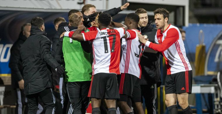 Feyenoord met schrik vrij tegen Cambuur: Senesi schiet Rotterdammers ronde verder
