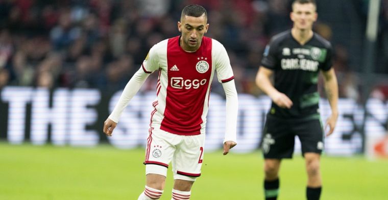 Engels gerucht: Arsenal wil Ziyech deze winter kopen, Ajax stelt vraagprijs vast