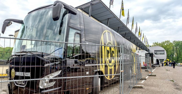 Vervelende aanloop naar Limburgse derby: spelersbus Roda vernield en beklad