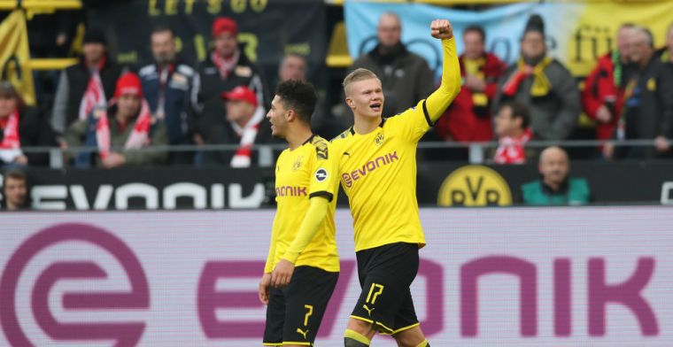 Fenomeen Haaland stoomt door bij Dortmund, St. Juste redt eer Mainz tegen Bayern