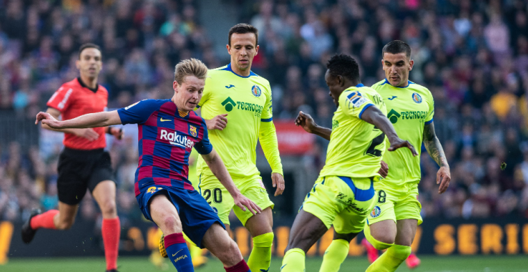 Slecht nieuws voor Frenkie de Jong: geen plek op viermansmiddenveld van Barça