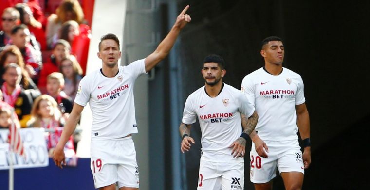 Atlético en Sevilla spelen gelijk na spektakel in eerste helft, De Jong belangrijk