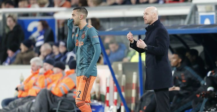 Ten Hag voorzichtig bij Ajax: 'Hij speelt ermee, maar is niet top op dit moment'
