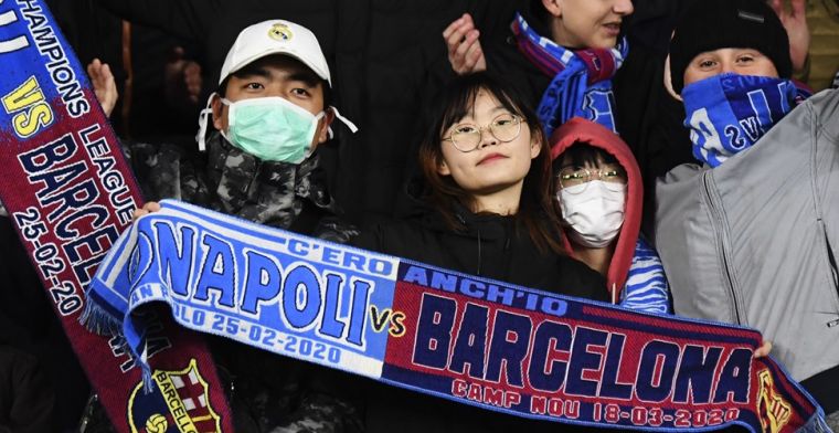 Problemen rond Barça - Napoli: geen vluchten meer tussen Italië en Spanje