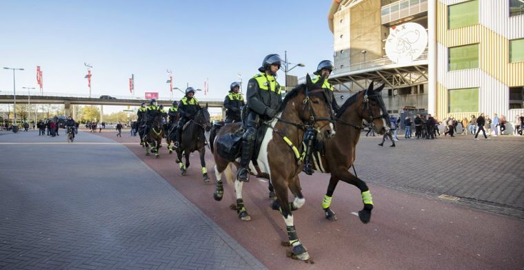 Amsterdamse politie vreest voor thuiswedstrijden Ajax: 'Ook nodig zonder publiek'
