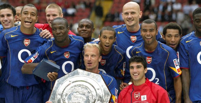 Arsenal eert jarige Bergkamp: 'Show us a better hat-trick. We'll wait'
