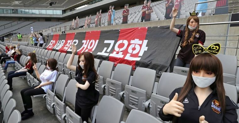 FC Seoul krijgt recordboete na plaatsen van sekspoppen op lege tribunes