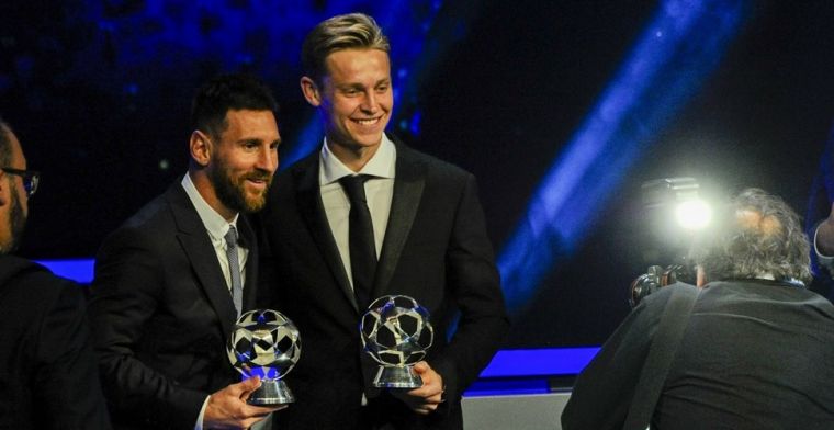 Frenkie de Jong vindt Messi 'onderschat': 'Dan worden mensen het vaak zat'