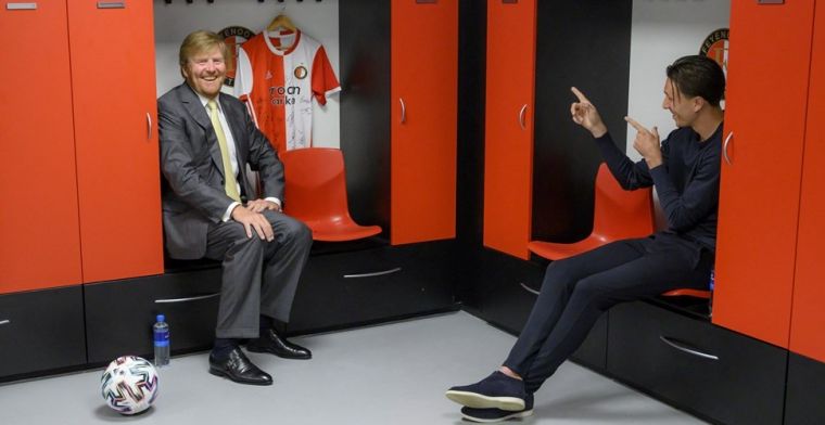 Berghuis ontvangt koning bij Feyenoord: 'Een eer, hij was echt geïnteresseerd'