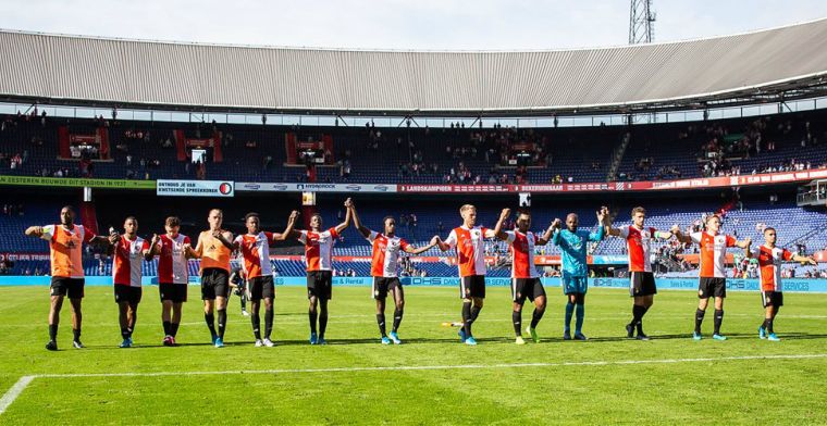 Feyenoord-selectie moet wennen aan lege Kuip: 'Geeft ons 20, 30 procent extra'