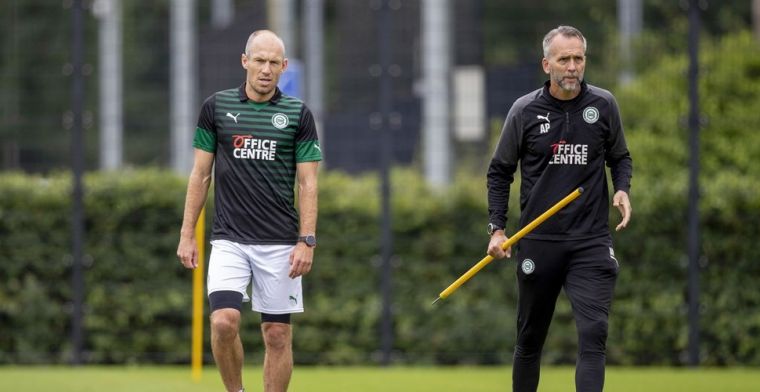 Robben mist eerste training FC Groningen: 'Ik ben geadviseerd dit niet te doen'