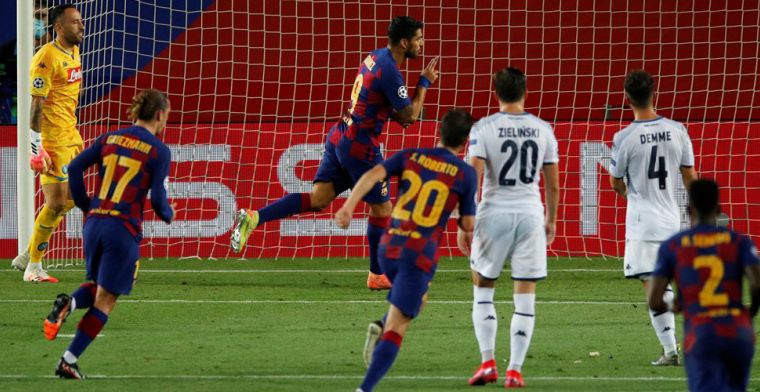 Barça heeft aan één hectische helft genoeg tegen Napoli: hoofdrol arbitrage en VAR