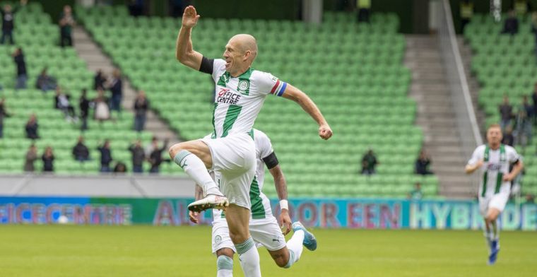 Robben realistisch na eerste goal sinds Groningen-rentree: 'Soms even gas terug'