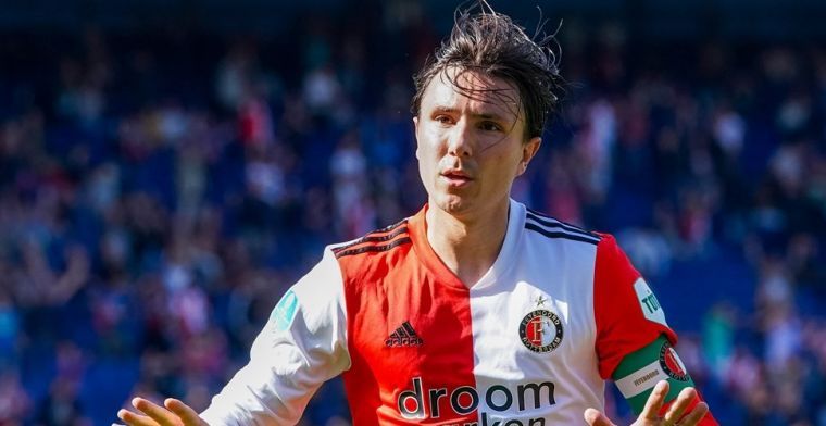 'Berghuis kampt met ochtendhumeurtje: zwetende handjes bij Feyenoord'