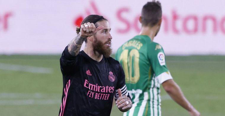 Real Madrid dankt clubicoon Ramos tegen Betis: late panenka genoeg voor de punten