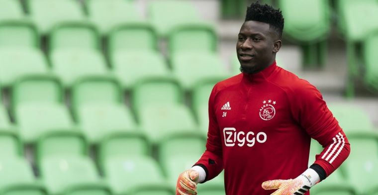 'Ajax-keeper Onana positief getest op corona en moet oefenwedstrijd missen'