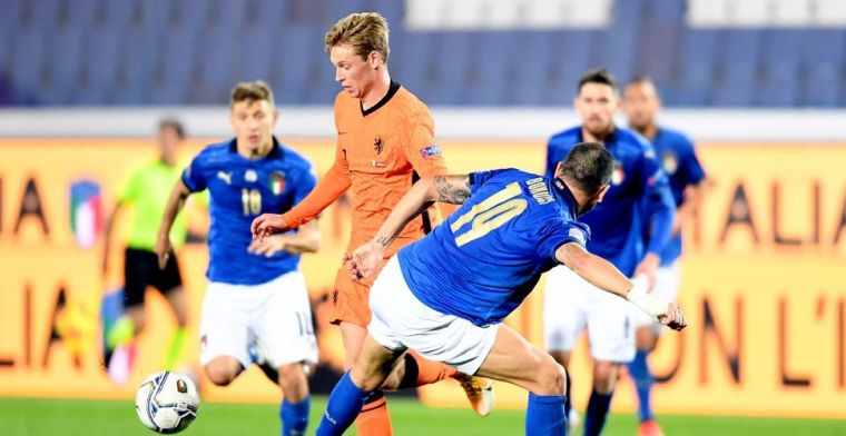 Hoogste Oranje-cijfers in Italië voor Frenkie de Jong: 'Pure voetbalintelligentie'