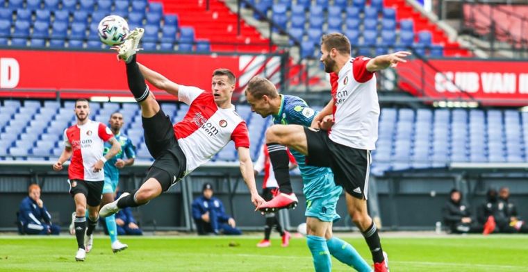 Feyenoord komt zonder steun Legioen niet langs Sparta in derby