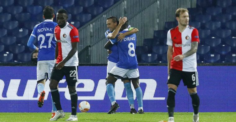 Tragikomedie in De Kuip: drie penalty's tegen, eerste nederlaag Feyenoord in 2020