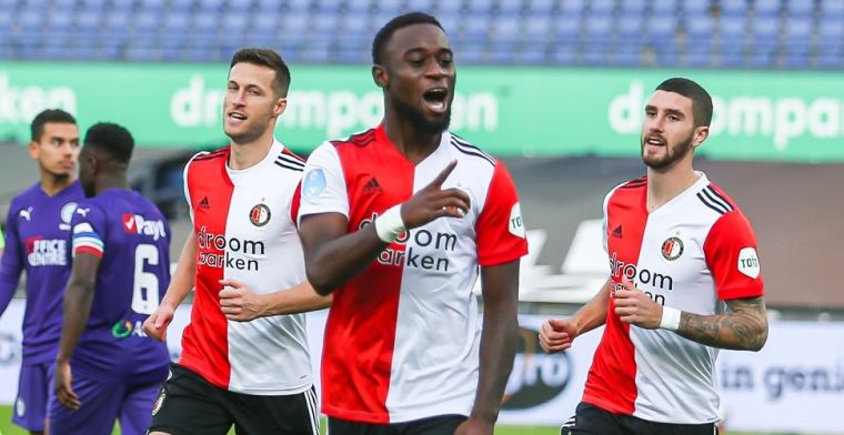 Feyenoord boekt derde zege op rij én houdt de nul na late afmelding Bijlow