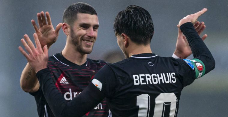 Berghuis: 'Gewoon een hele leuke gozer, fantastische aankoop van Feyenoord'