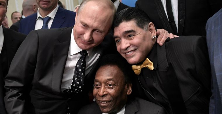 Icoon Pelé zwaait icoon Maradona uit: 'Ooit een balletje trappen in de hemel'