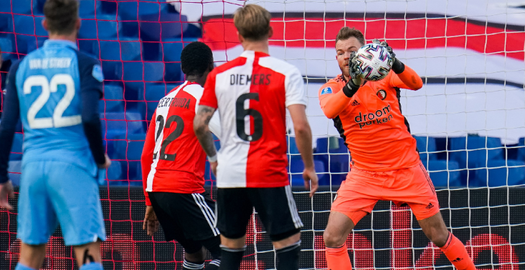 'Dit was wel mijn beste wedstrijd als keeper van Feyenoord, gaat steeds beter'