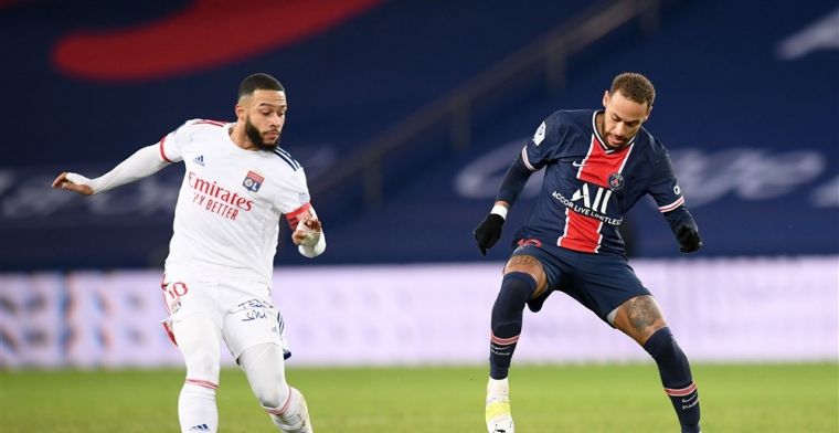Lyon wint topper en verwijst PSG naar plaats drie, Neymar huilend van het veld