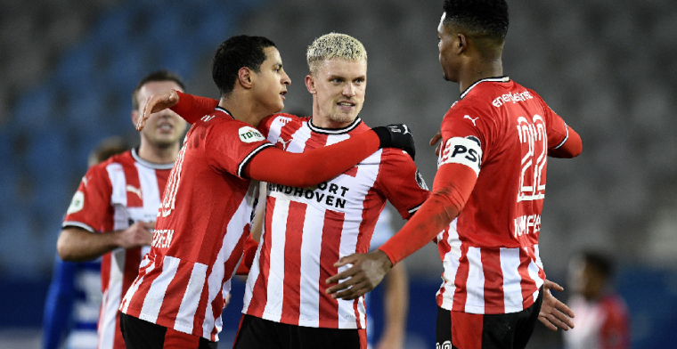 PSV bekert verder na makkelijk gegeven penalty en wereldgoal Malen