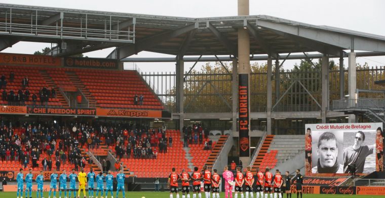Vreselijk: vallende lichtinstallatie wordt terreinknecht van FC Lorient fataal