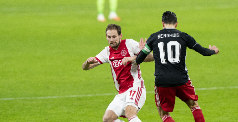 'Feyenoord heeft het goed gedaan, maar de drie punten blijven in Amsterdam'