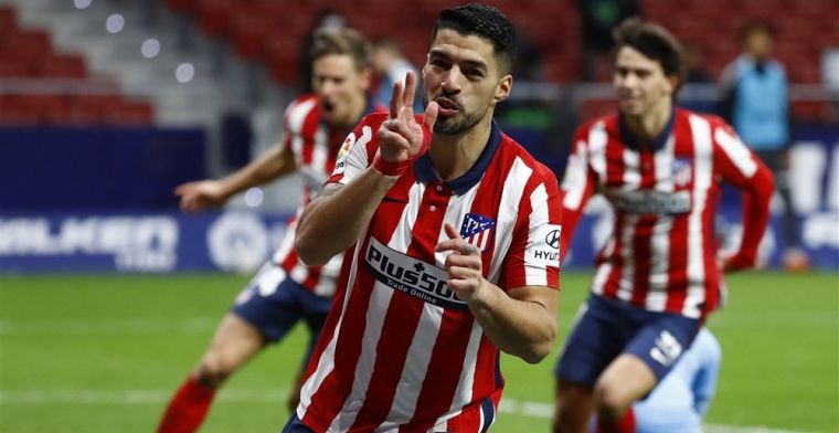 Atlético dankt jarige Suárez en omzeilt weer een lastige horde in de titelrace