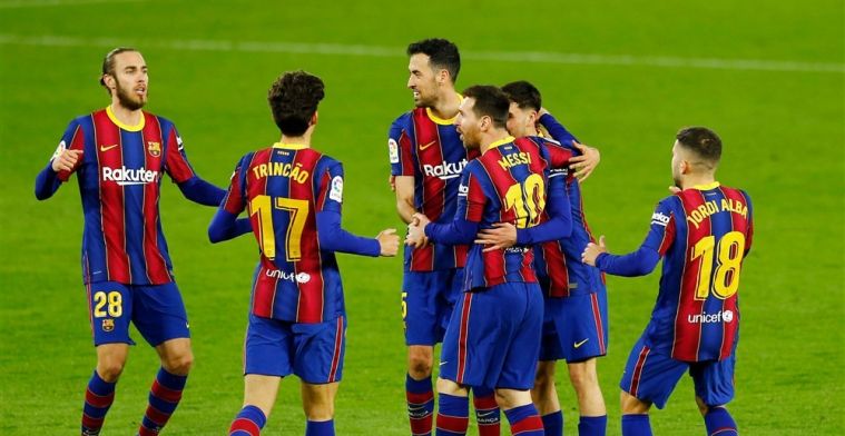Opluchting voor Koeman: invallers Messi en Trincão helpen Barça over dode punt