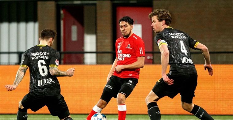 Roda dankt Feyenoord-huurling en pakt in extremis drie punten in Helmond